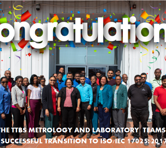 Congratulations to the TTBS Metrology and Laboratory Teams!