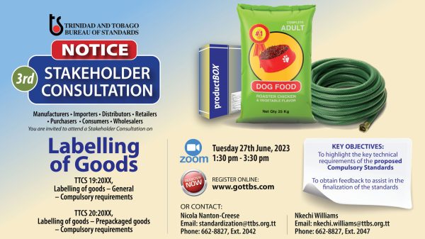 Virtual Stakeholder Consultation on the Draft Compulsory National Standards for Labelling of Goods