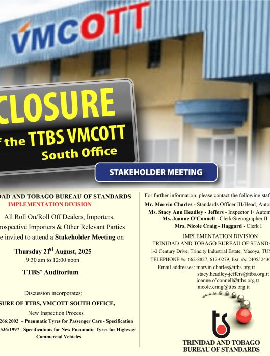 Closure of the TTBS VMCOTT South Office – Stakeholder Meeting