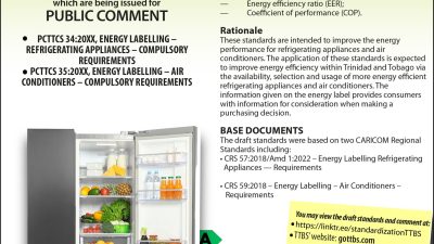 For Public Comment: Draft Compulsory National Standards Related to Energy Labelling